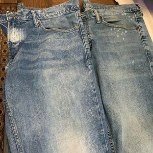2 pair shabby chic jeans